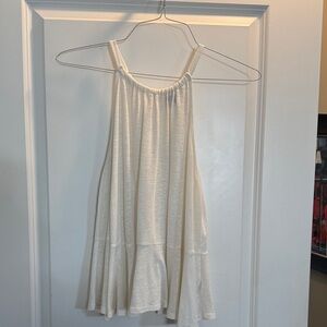 Old Navy Cream Halter Swing Top
